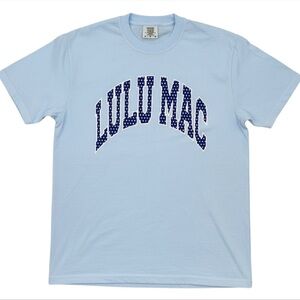 Lulu Mac Chambray Polka Dot Adult Comfort Colors Tee